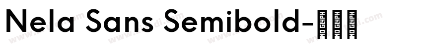 Nela Sans Semibold字体转换